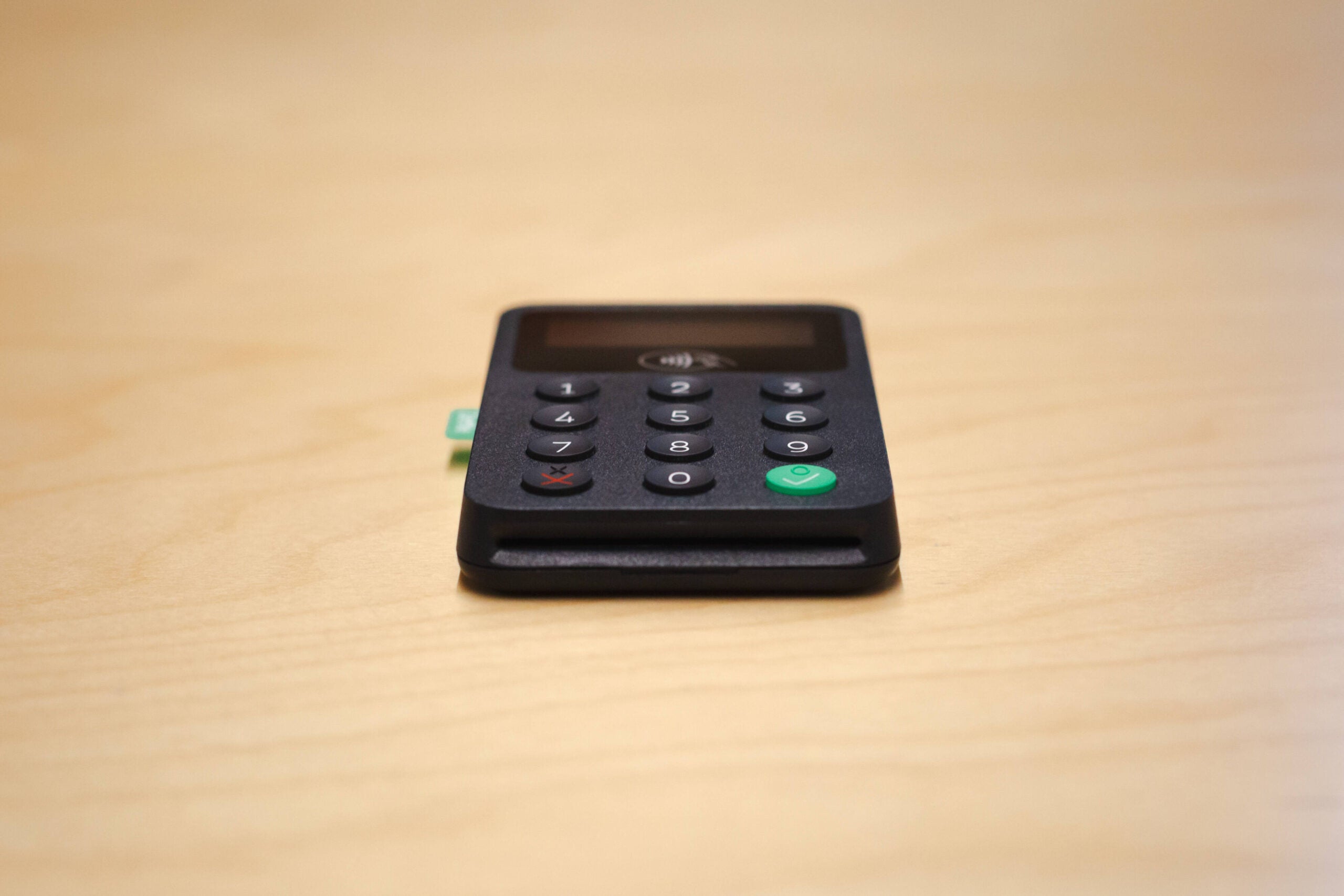 Close-up of Zettle by PayPal card terminal. Source: Tech.co