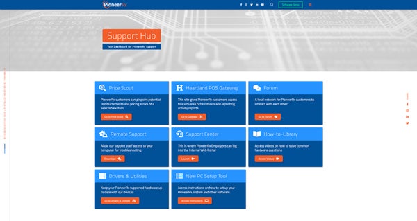 PioneerRx POS support center