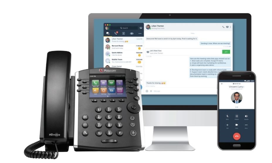 8x8 VoIP interface, app and deskphone