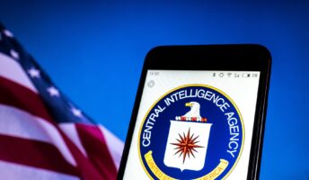 CIA logo on smartphone app