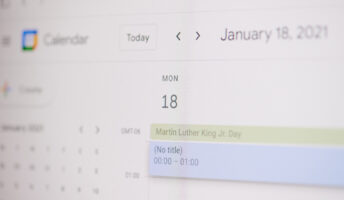 Martin Luther King day 18 of January on google calendar