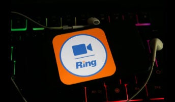 RingCentral logo on a keyboard