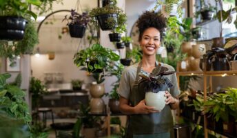 Flower shop owner