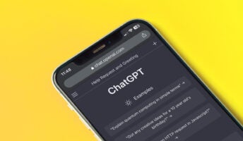 ChatGPT on phone screen