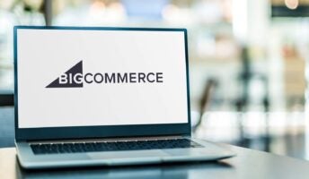 BigCommerce Logo on Laptop