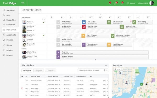 FieldEdge Dispatch Board