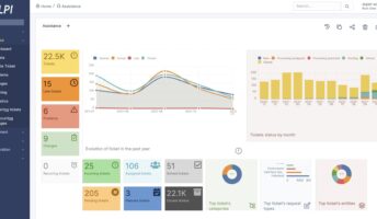 Screenshot of GLPi open source asset tracking software