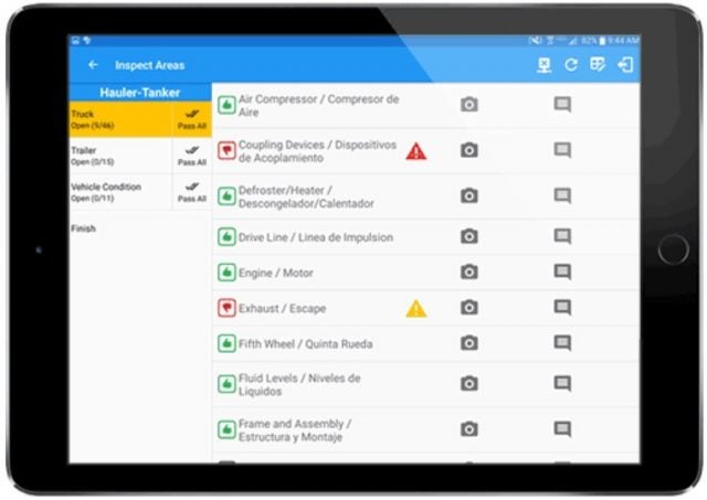 GPS Trackit ELD software maintenance alerts