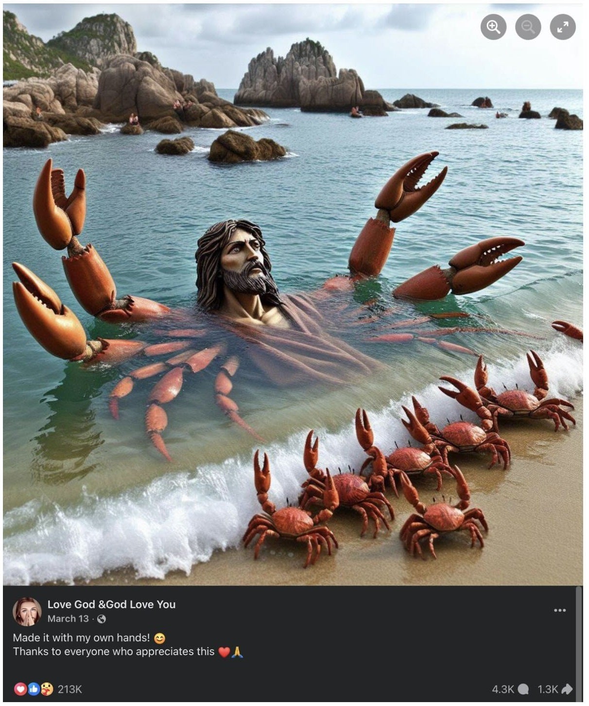 Jesus as a crab