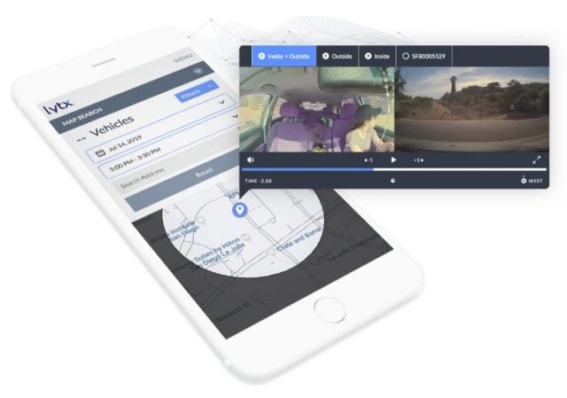 Lytx dash cam on mobile