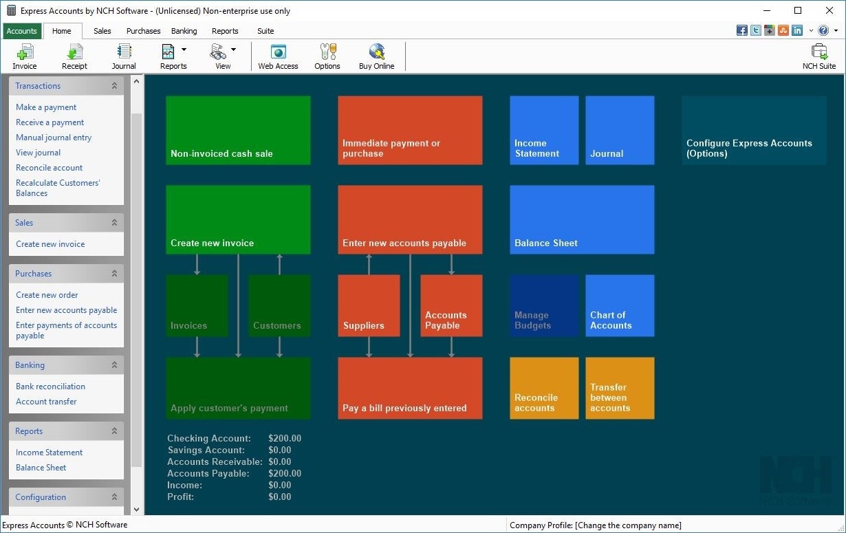 NCH Express Interface