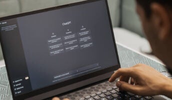 OpenAI's ChatGPT on a laptop screen