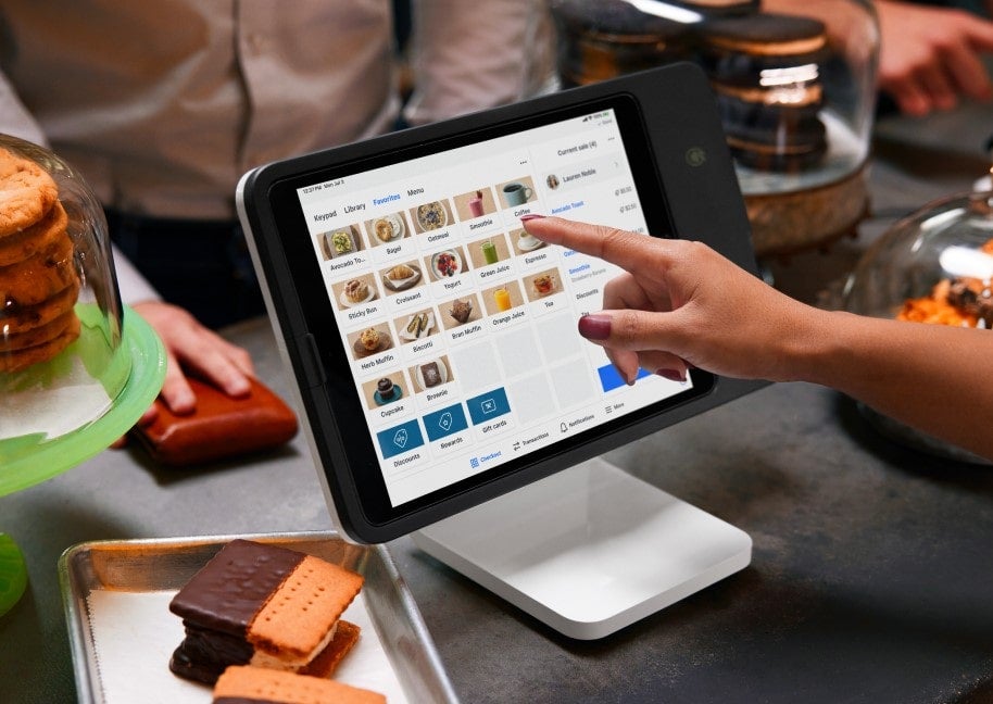 Vendor logging orders into a Square POS iPad app