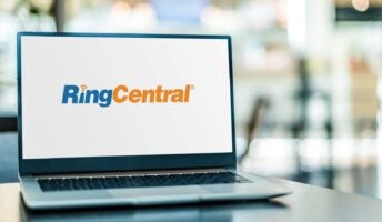 RingCentral Logo on a Laptop