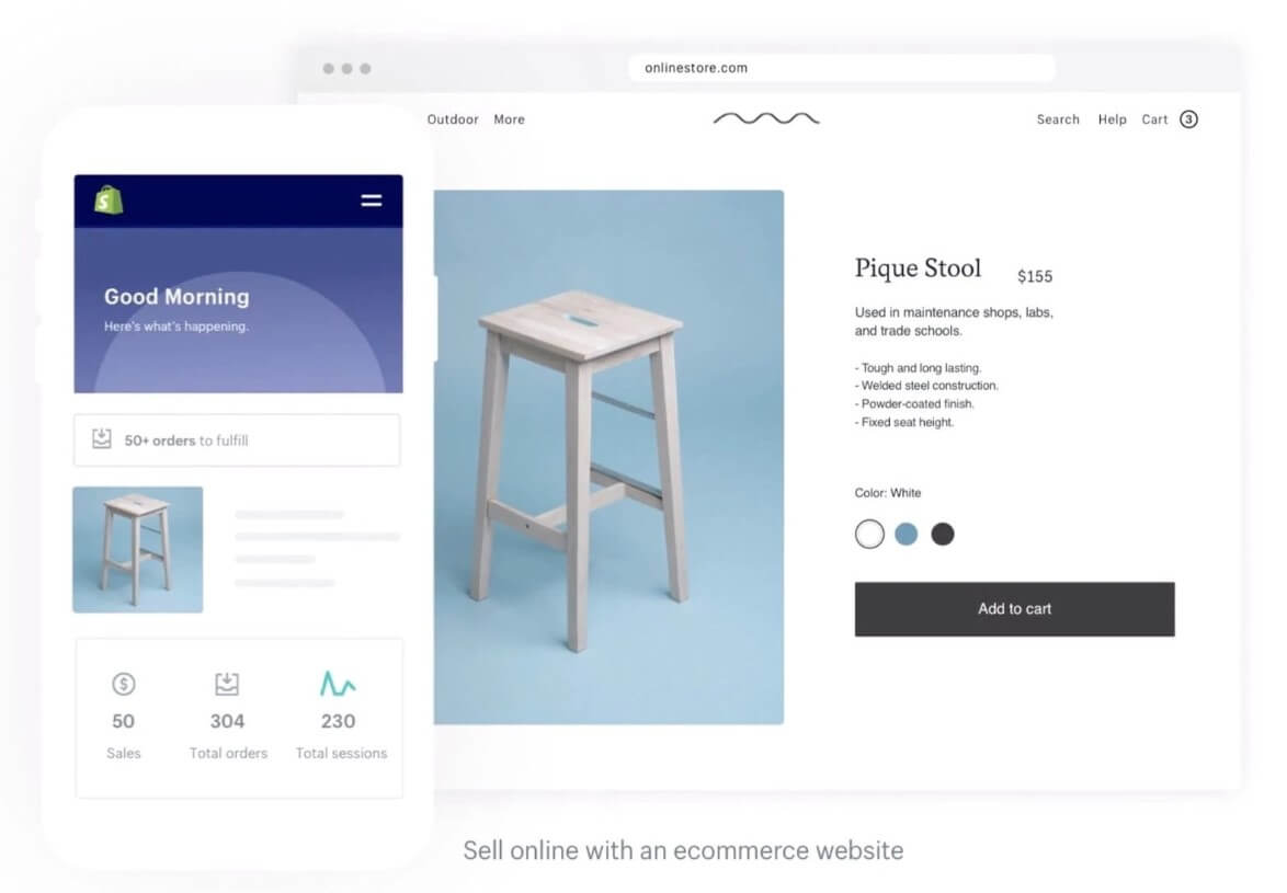 Shopify: sell online