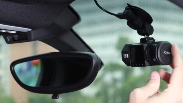 Vantrue N2 pro dual dash cam in action