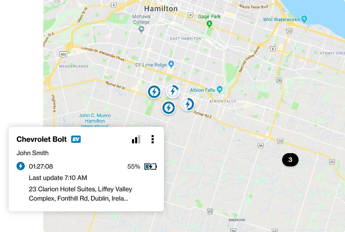 Verizon Connect tracks EV battery levels