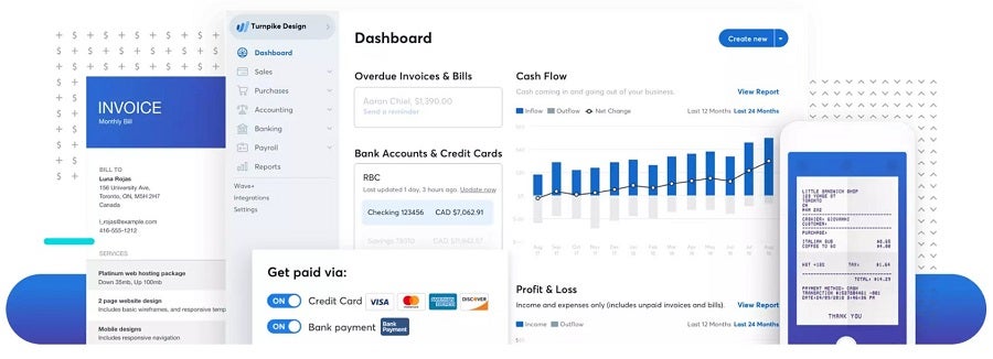 Wave invoicing features