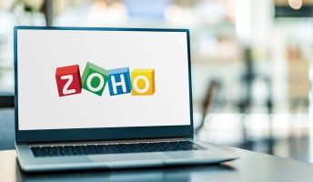 Zoho on laptop