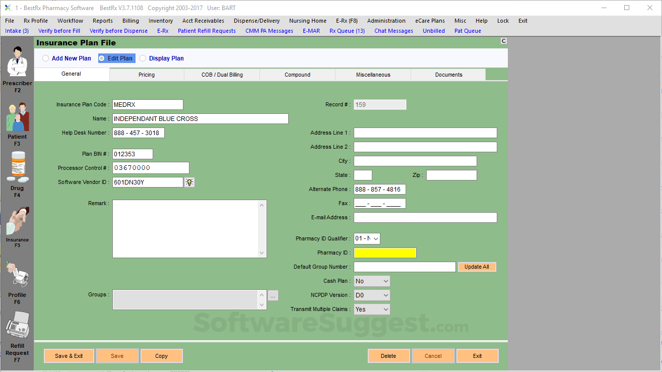 BestRx pharmacy POS software