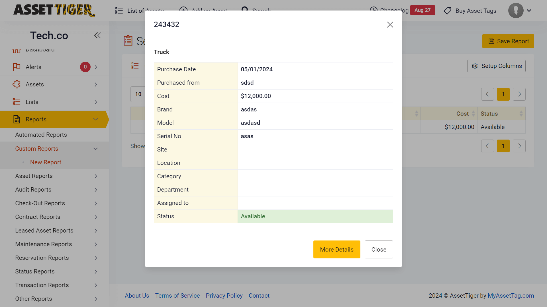 It's simple to add a contact within the AssetTiger interface.