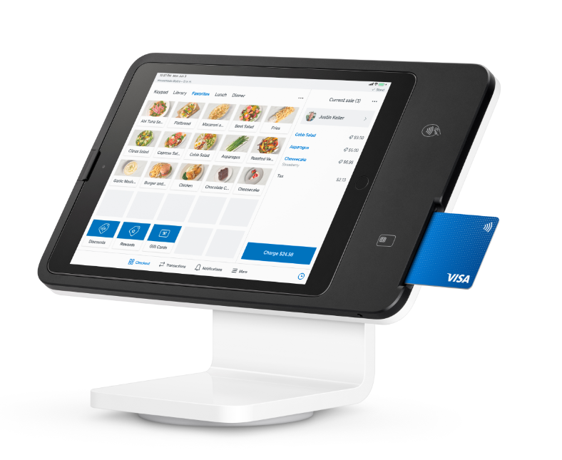 Square iPad stand