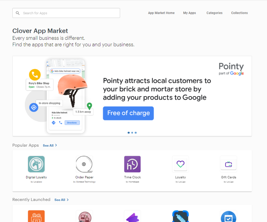 Clover app market