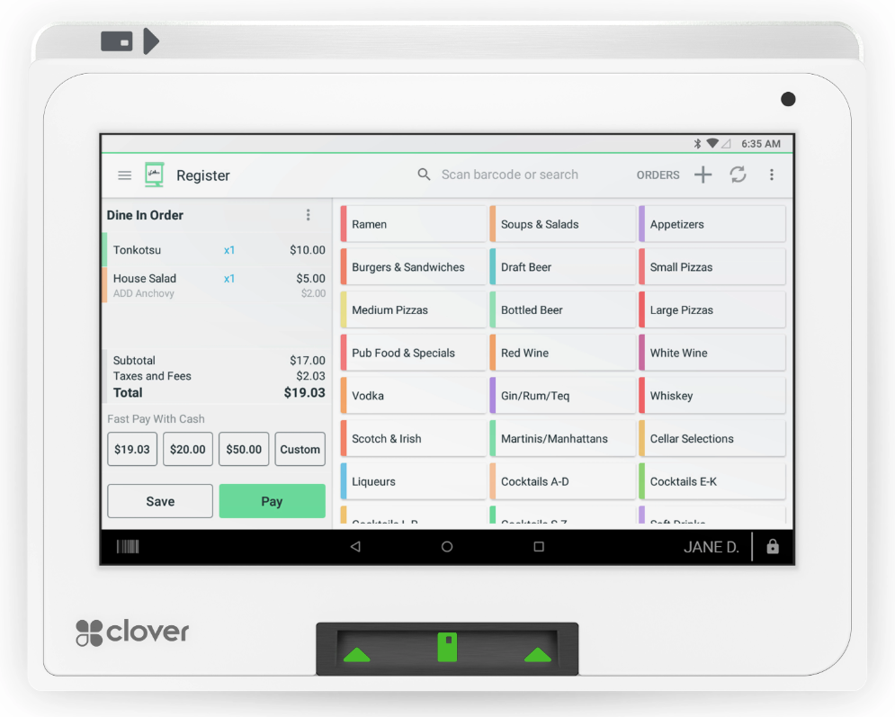 Clover iPad POS