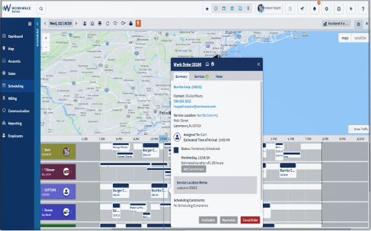 Dispatch Route Planning in WorkWave