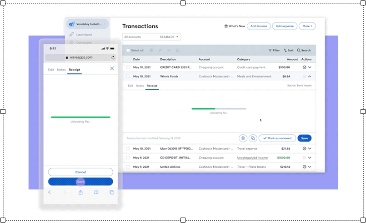 Wave Receipt Tracking Feature