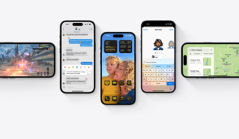 iOS 18, as seen on several iPhones