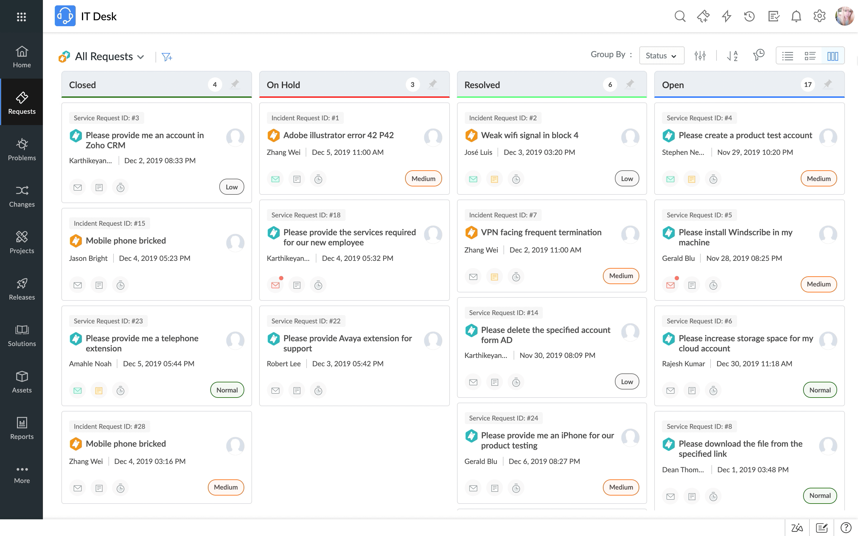 ManageEngine IT Desk