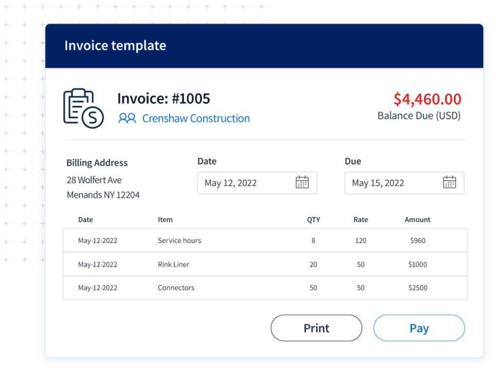 Method CRM Invoice