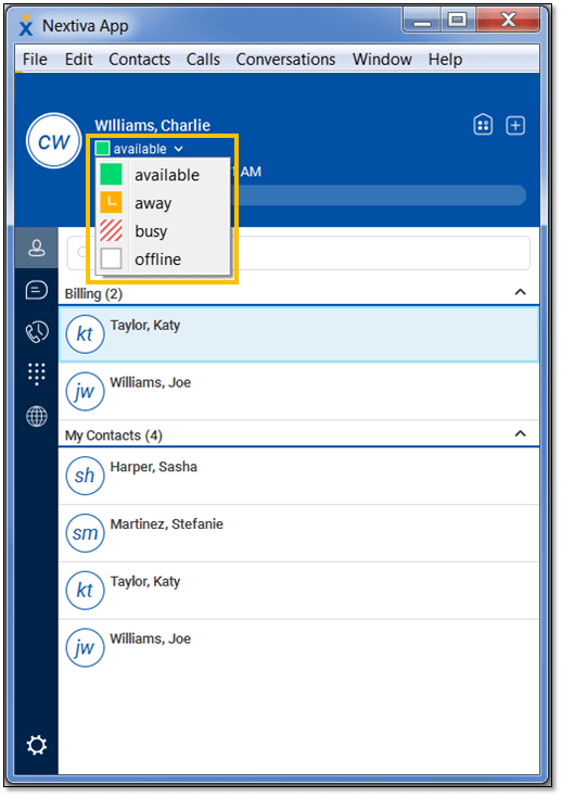 Nextiva task list