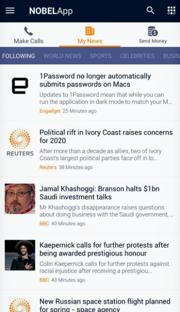NobelApp My News