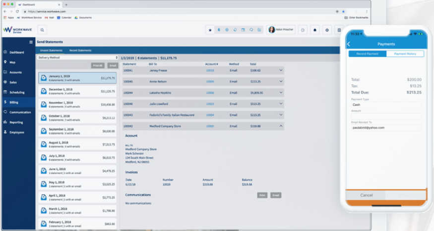 Payment Management in Workwave