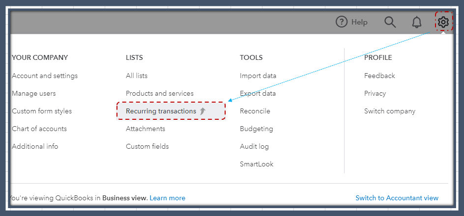 QuickBooks: Recurring Payments