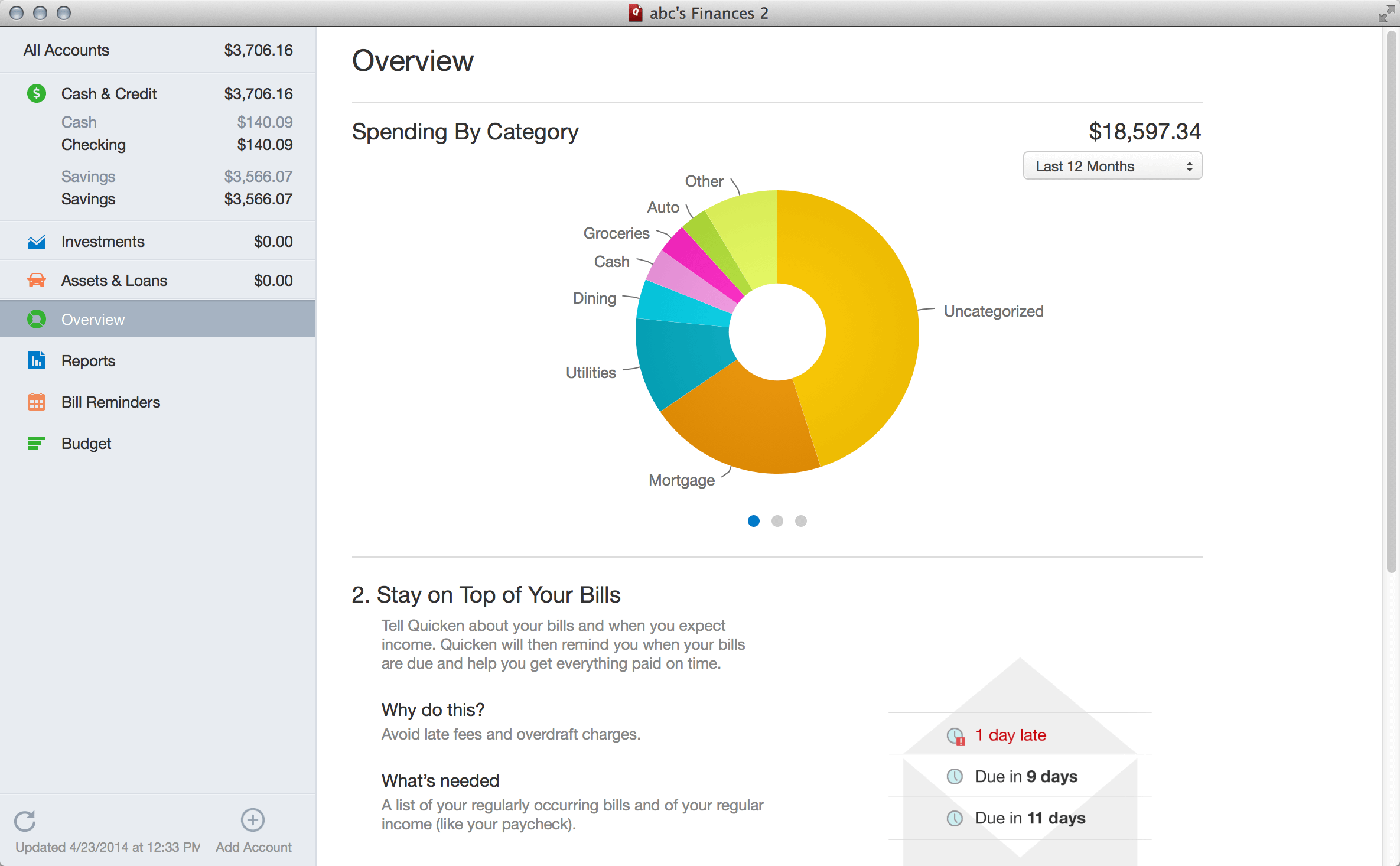 Quicken accounting: Mac overview