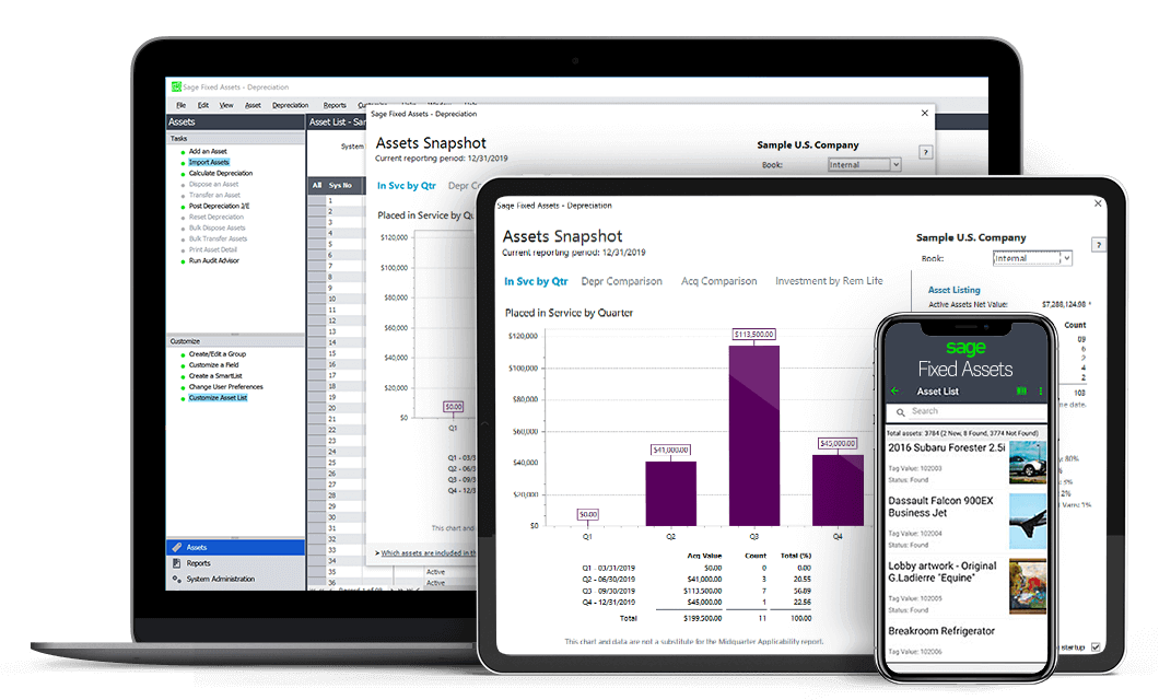 Sage Fixed Assets: devices