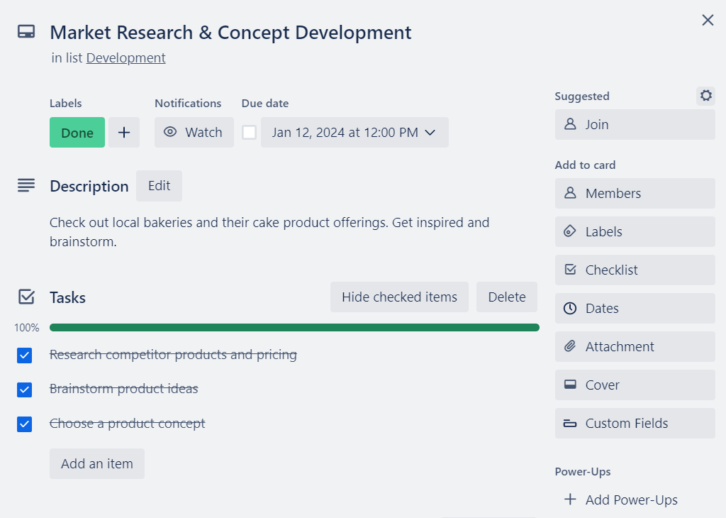 Trello Development