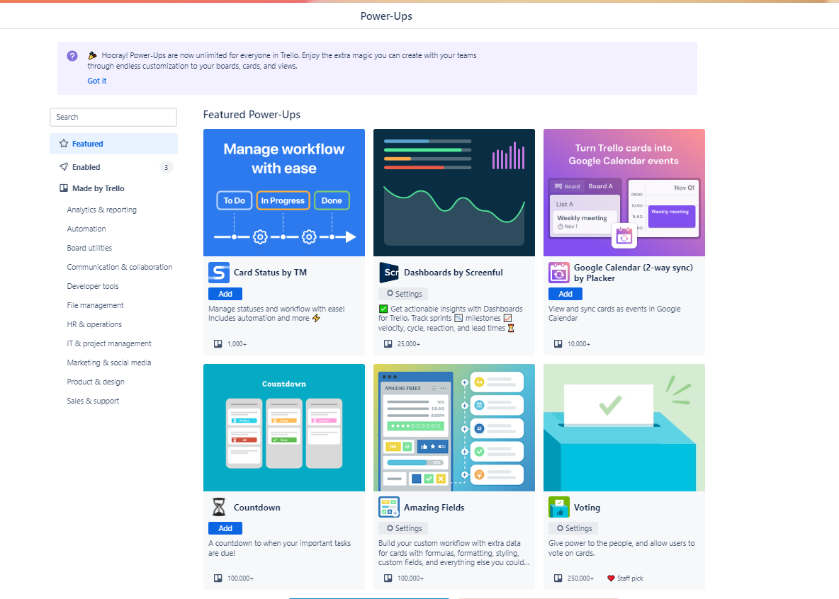 Trello Power Ups