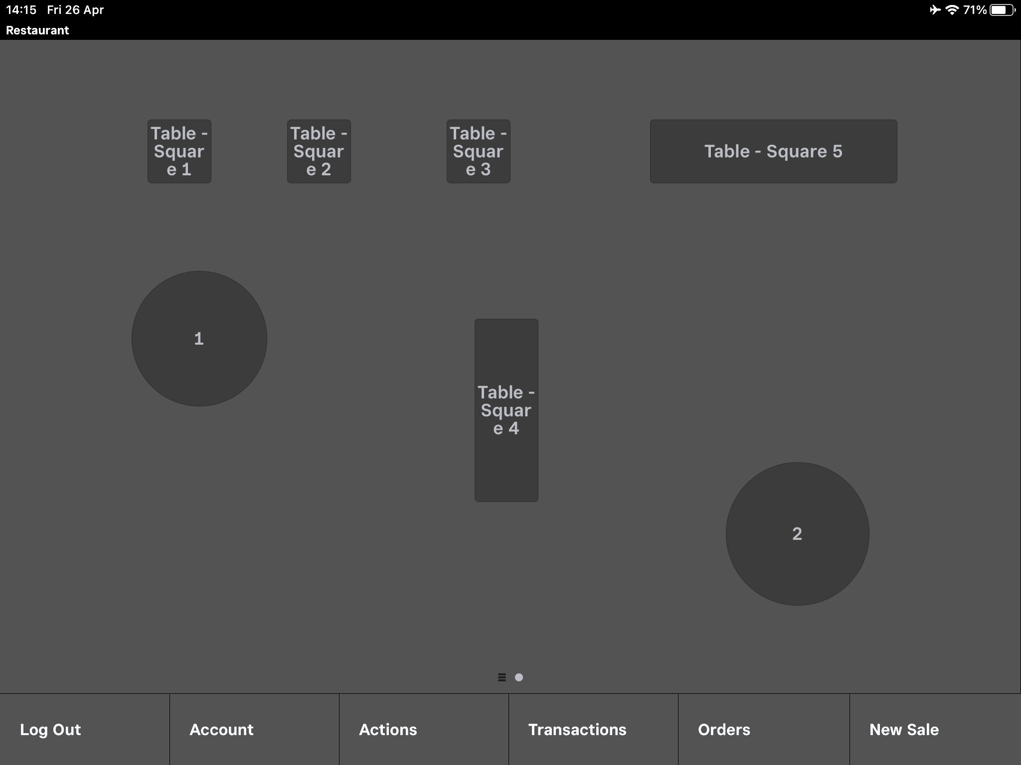 Square floor plan