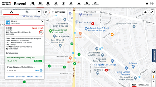 Verizon Connect Reveal Dispatch