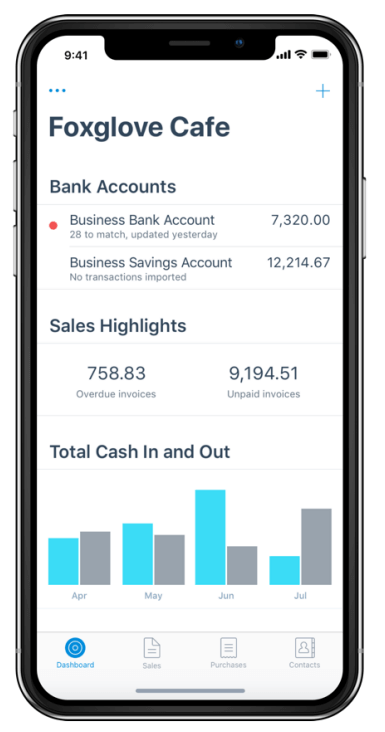 Xero mobile app